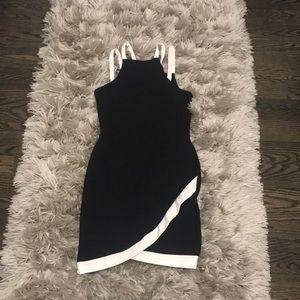 Black and white girls envelope dress